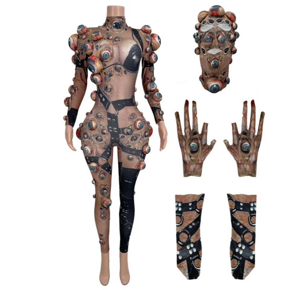 Octopus Costume - Halloween Monster Outfit With Flowing Tentacle Design-(Ready to Ship)