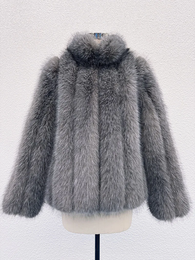 Mink Faux Fluffy Fur Hip Jacket. Regular or Luxury 2