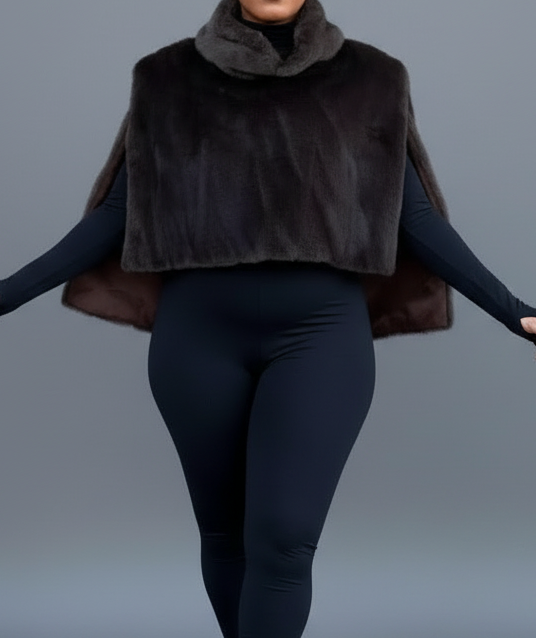 A turtle Neco Faux Fur Long Top- Prima Dons and Donnas