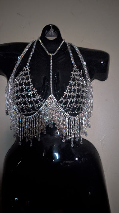 Underbust Rhinestone Chain Top  (Ready to Ship)