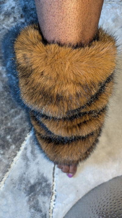 Faux Fur Leg Warmers