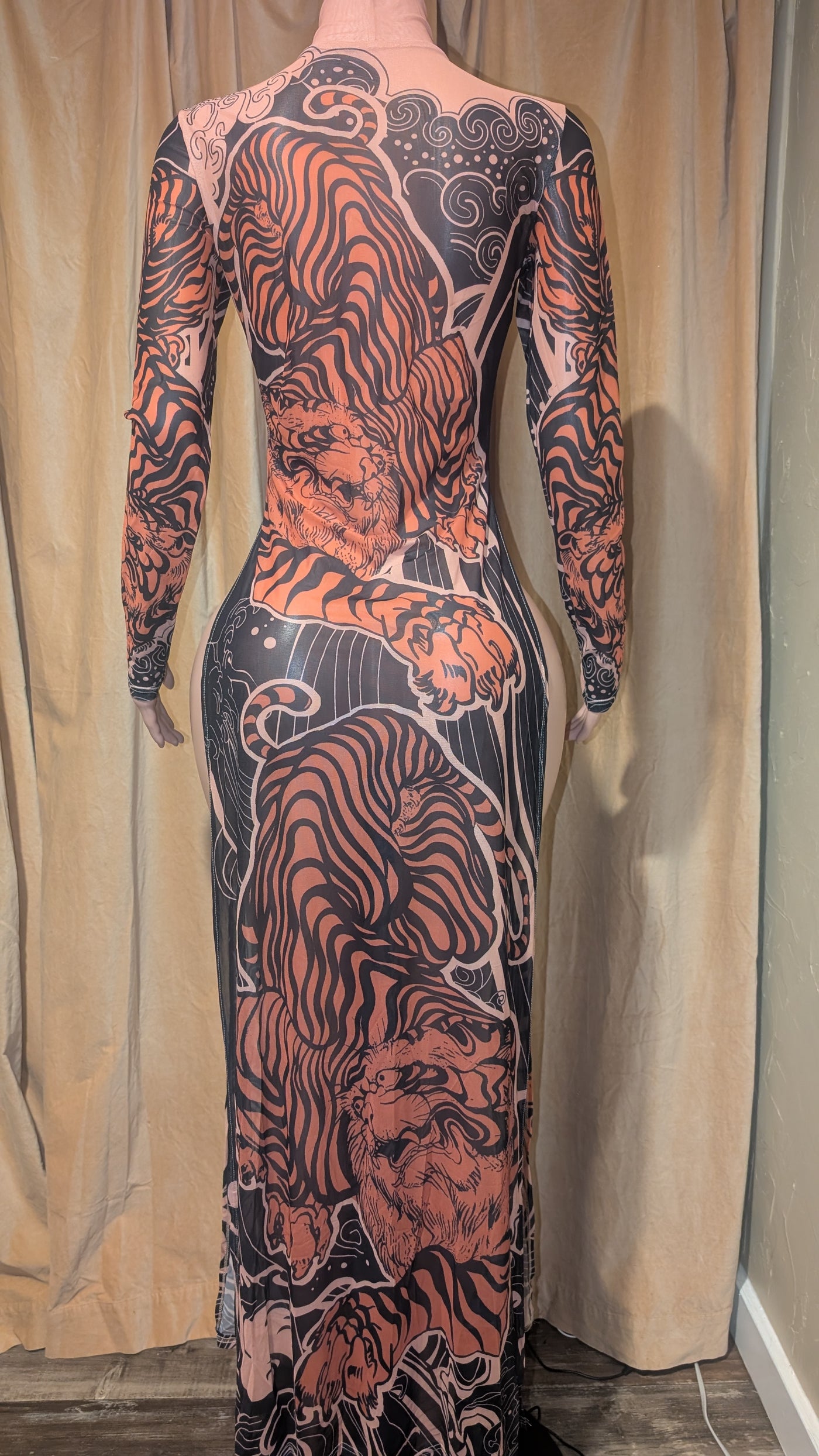 Versatile Mesh Maxi Dress