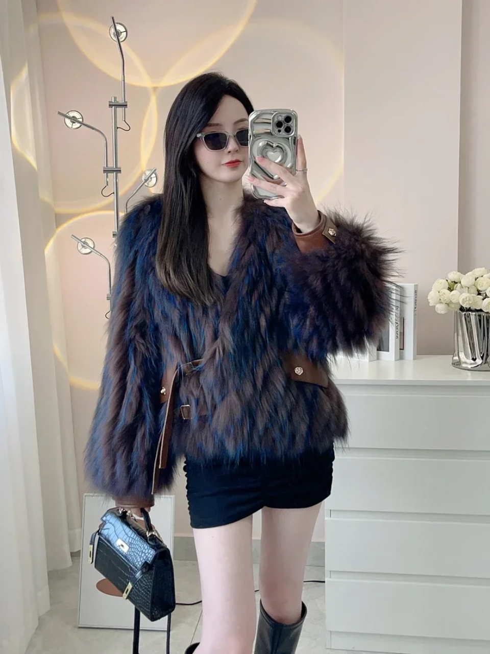 Racoon Fur Crop Coat 2- By Prima DND