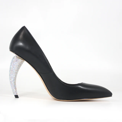 Rhinestone Pumps Heel