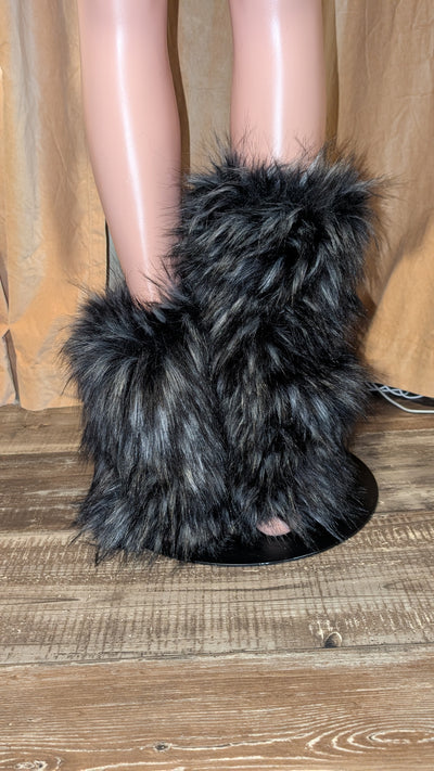 Faux Fur Leg Warmers 2