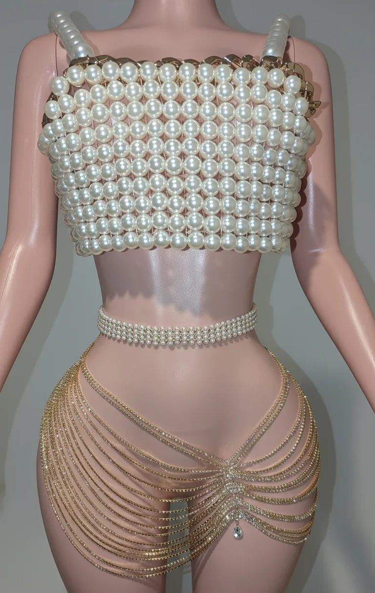 Pearl Chain Shirt- Prima Dons and Donnas (Ready to Ship)