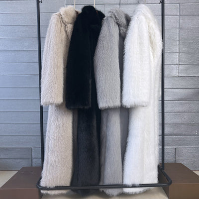 Crop Mid or Full Length Mink Faux Fur Coat - By Prima DND