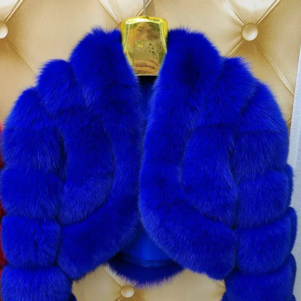 Luxury Mink Crop Fluffy Faux Jacket- By Prima DND