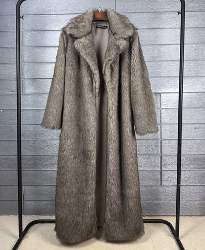 Crop or Full Length Fox Faux Fur Coat - By Prima DND