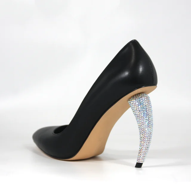 Rhinestone Pumps Heel