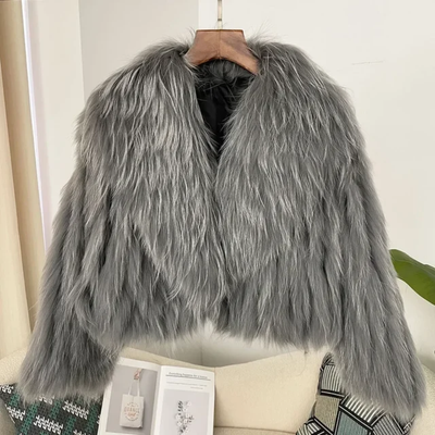 Racoon Fur Crop Coat- By Prima DND