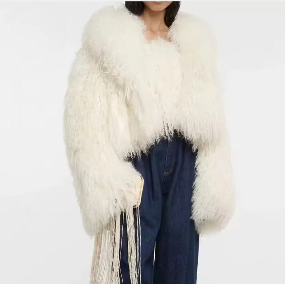 Crop or Full-Length Mongolian Fur Coat