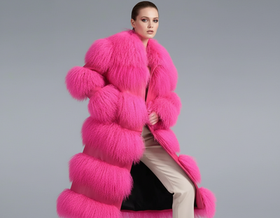 Sheep Mongolian Long Jacket Fluffy- By Prima DND