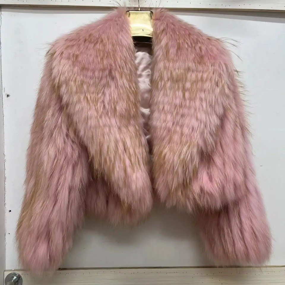 Racoon or Fox Fur Crop Coat- By Prima DND