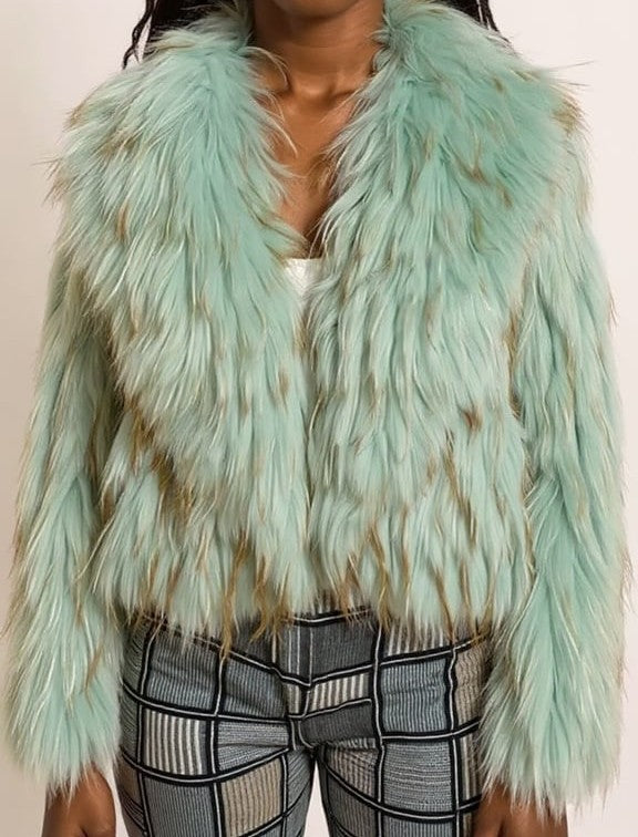 Racoon Fur Crop Coat- By Prima DND