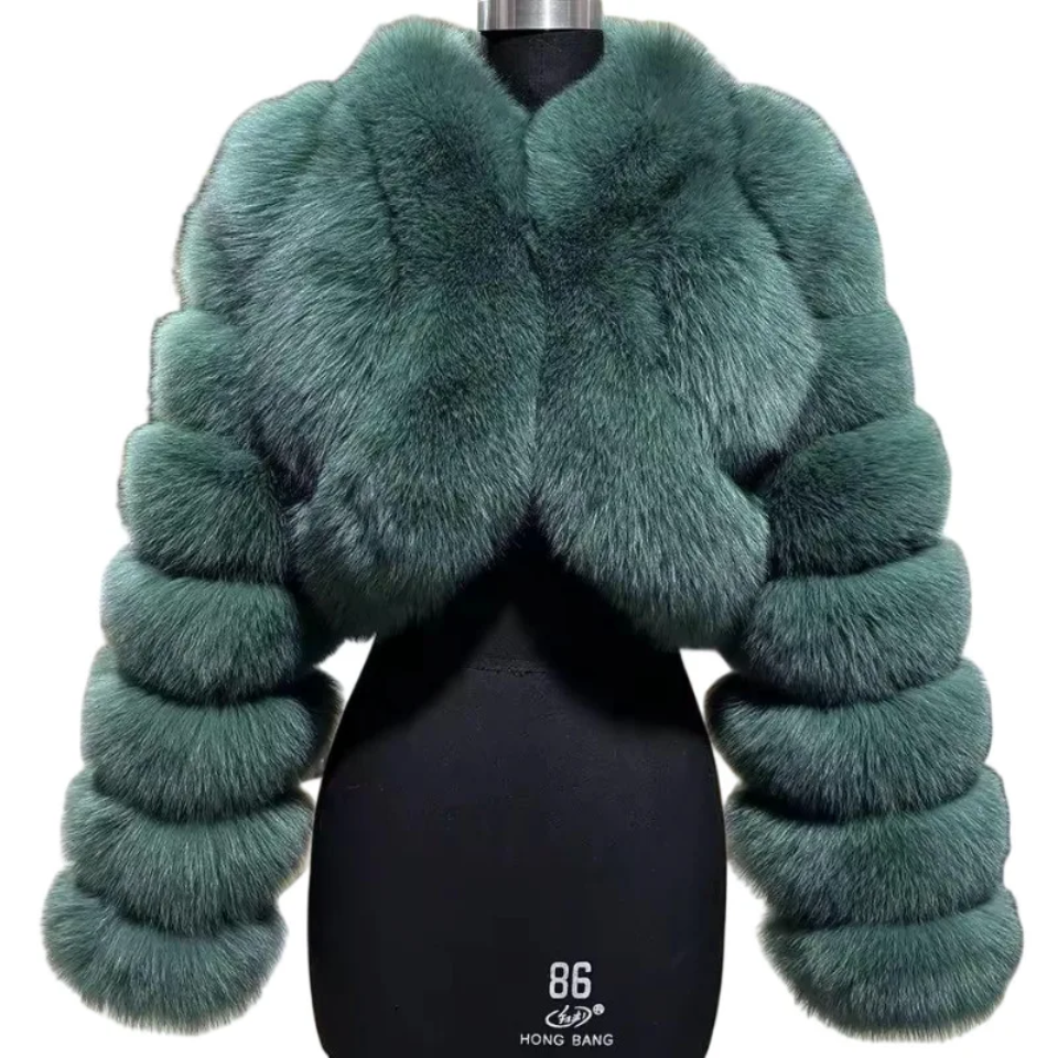 Luxury Mink Crop Fluffy Faux Jacket- By Prima DND