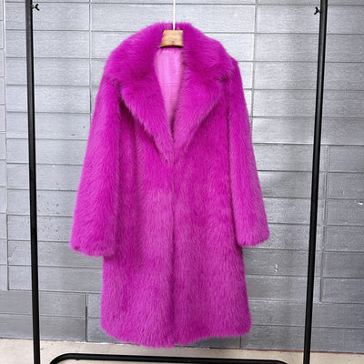 Crop or Full Length Mongolian  Sheep Lamb Faux Fur Coat (Ready to Ship)- By Prima DND