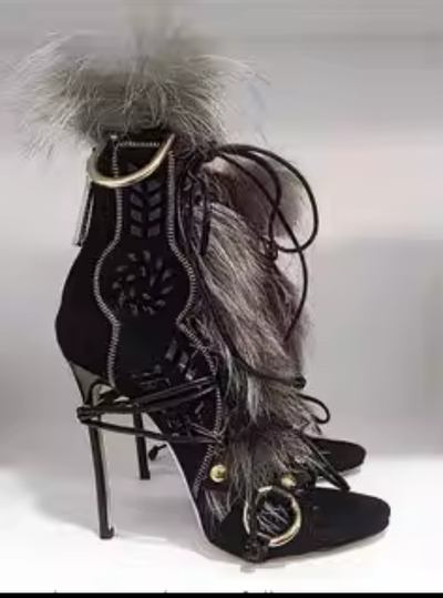 Fur Sandals