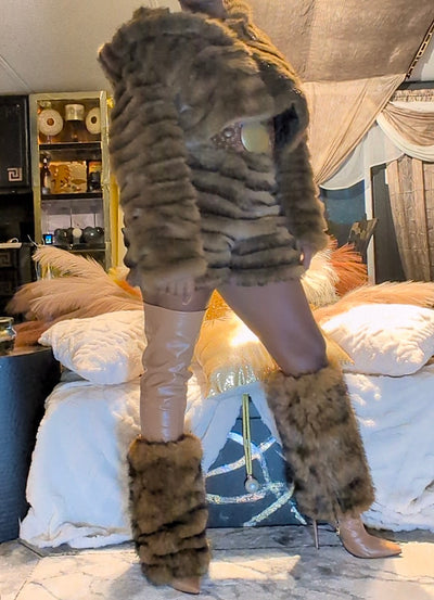 Faux Fur Shorts (Ready to Ship)- Prima Dons and Donnas