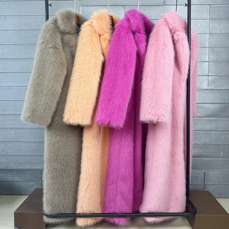 Crop Mid or Full Length Mink Faux Fur Coat - By Prima DND