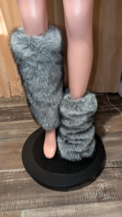 Faux Fur Leg Warmers 2