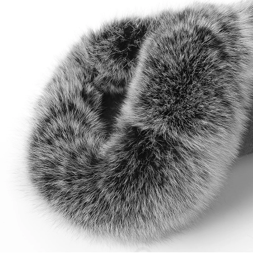 Fur Winter Boots –  knee High Boots W/Shearling Lining Boots Fur  Detail