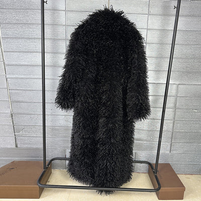 Crop or Full Length Mongolian  Sheep Lamb Faux Fur Coat (Ready to Ship)- By Prima DND