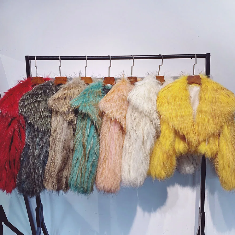 Racoon or Fox Fur Crop Coat- By Prima DND