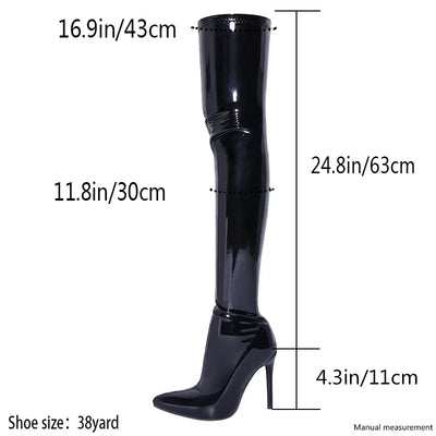 Latex Stretch Thigh Boots *Made To Order Custom