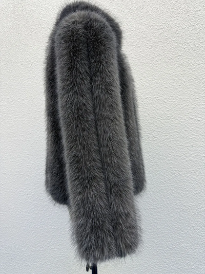 Mink Faux Fluffy Fur Hip Jacket. Regular or Luxury 2