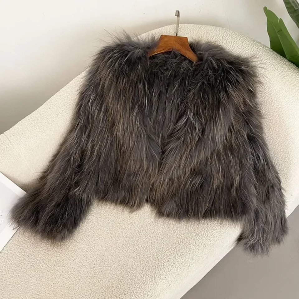 Racoon Fur Crop Coat- By Prima DND