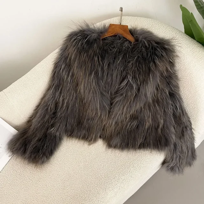 Racoon Fur Crop Coat- By Prima DND