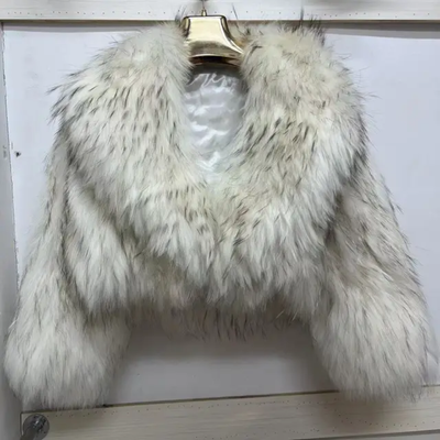 Racoon or Fox Fur Crop Coat- By Prima DND