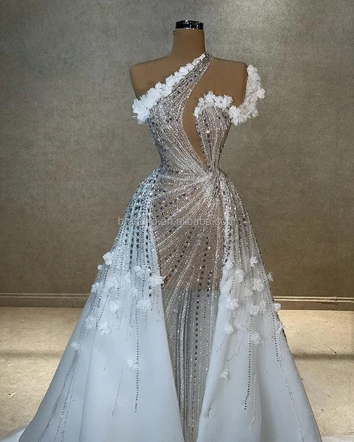 Multi Wear Rhinestone Wedding Gown Maxi Dress