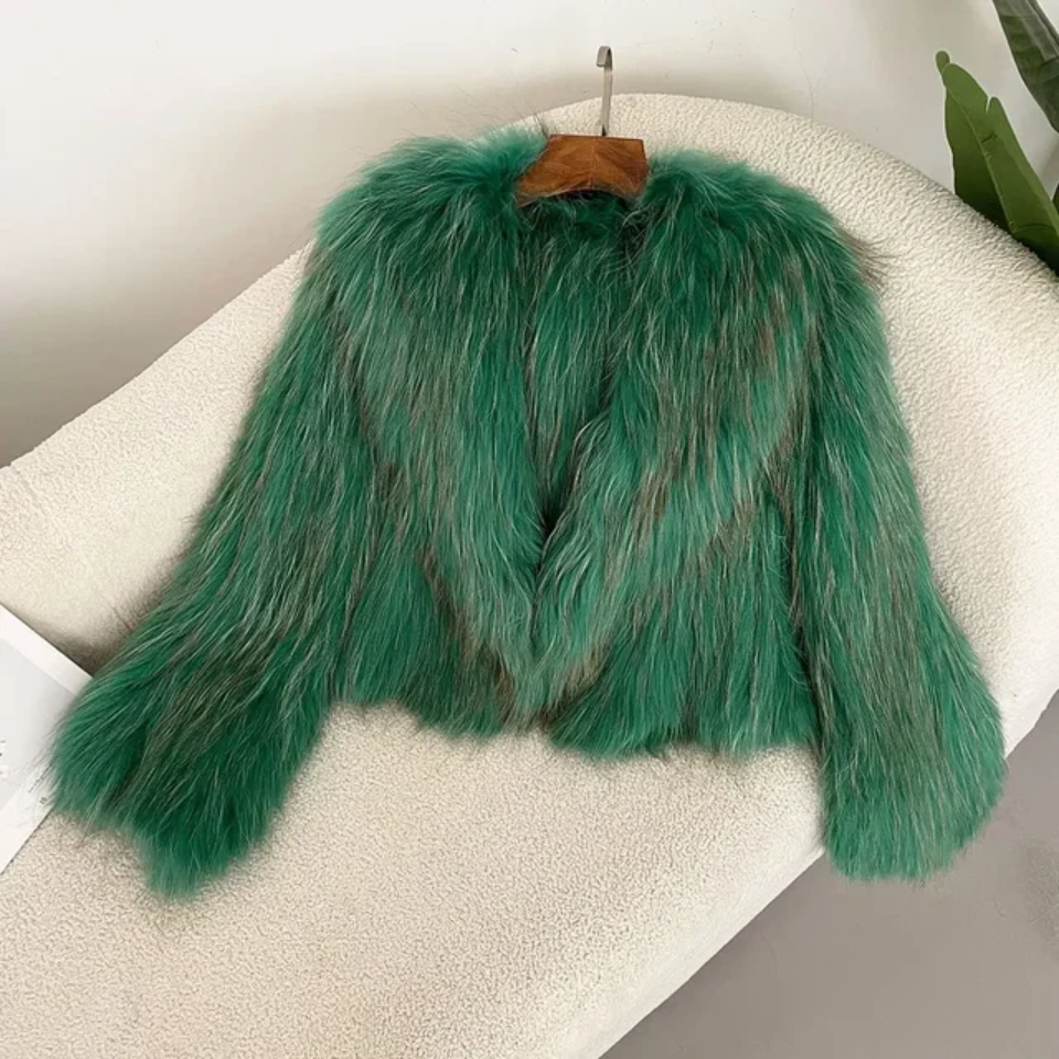 Racoon Fur Crop Coat- By Prima DND