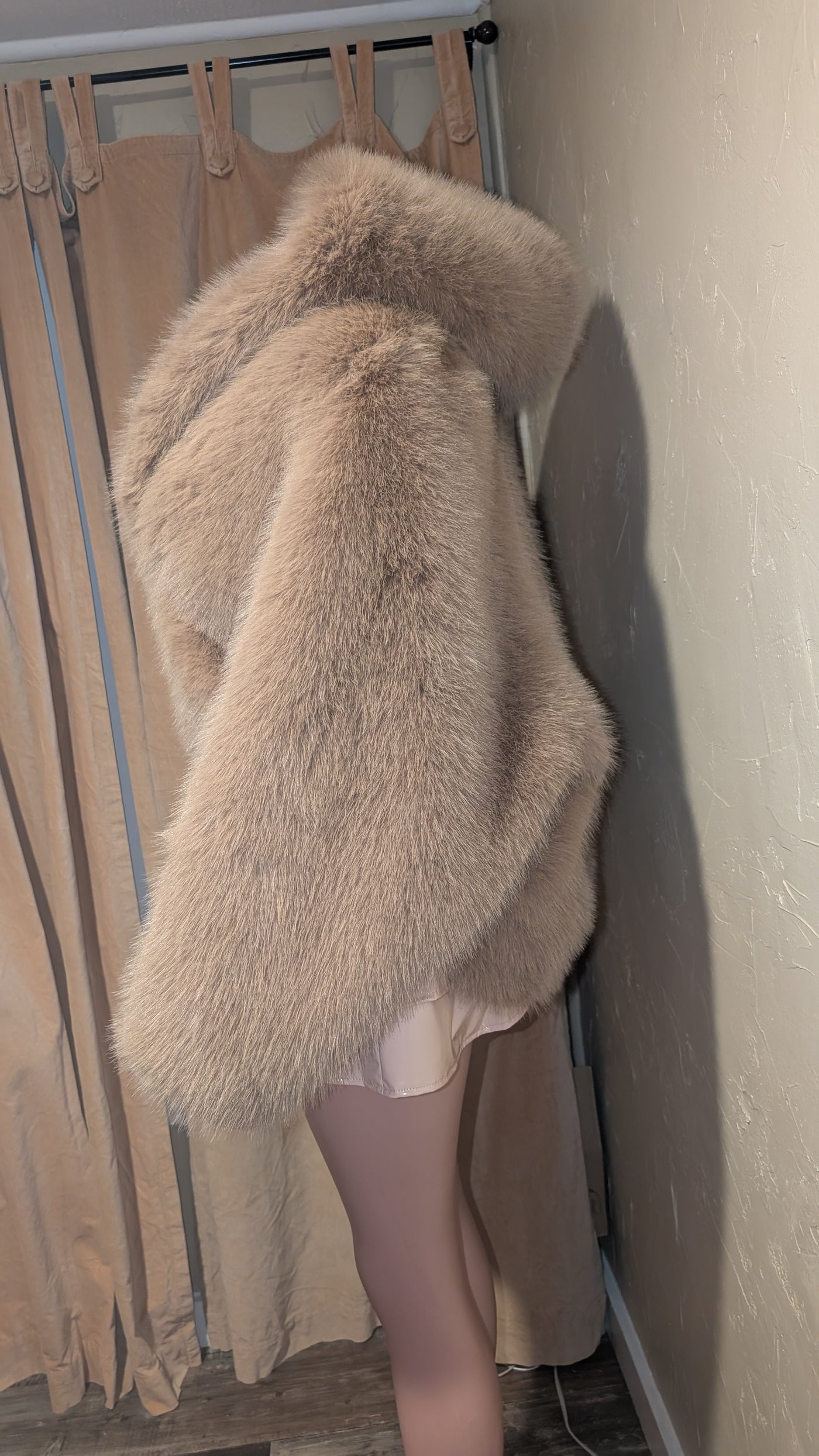 Luxury Faux Fur Jacket Mink Look