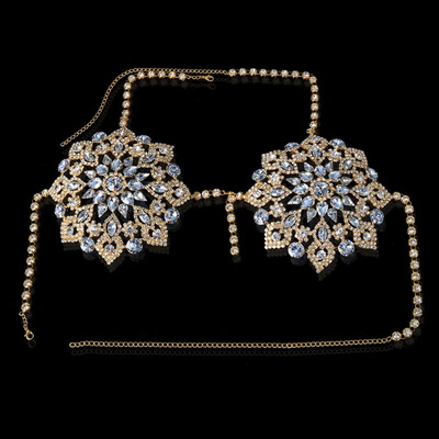 Rhinestone Circle Bra Top (Ready to Ship)- Prima Dons and Donnas