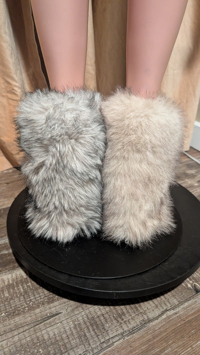 Faux Fur Leg Warmers 5 Boot Cover (Ready to Ship)