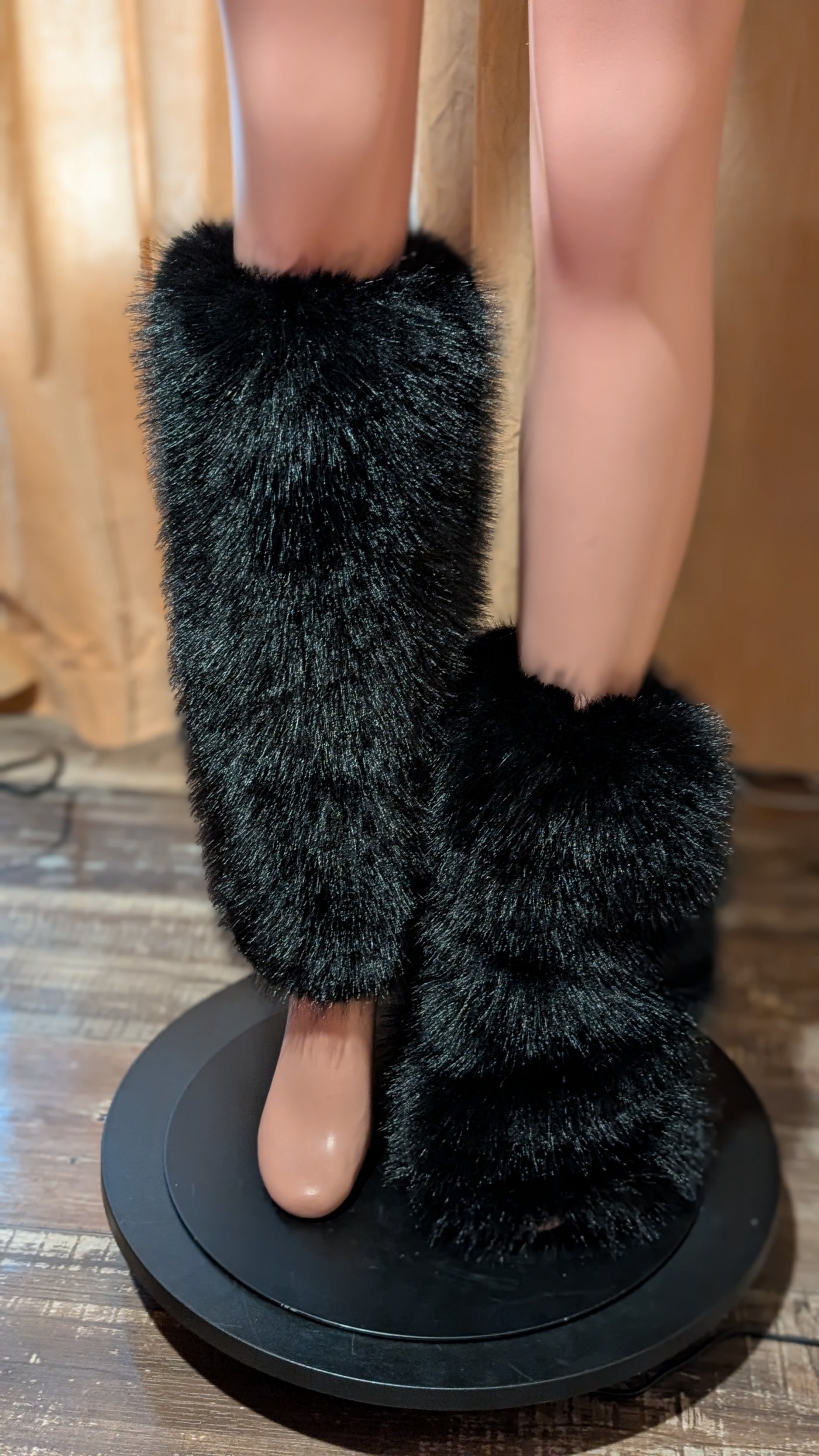 Faux Fur Leg Warmers 2