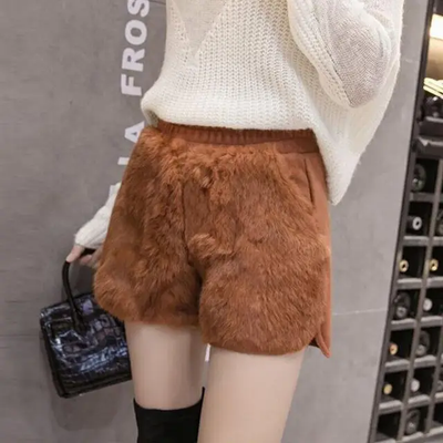 Faux Fur Shorts (Ready to Ship)