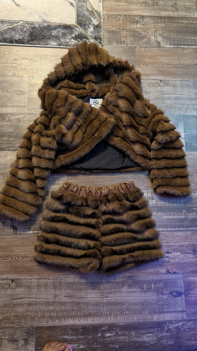 Faux Fur Shorts (Ready to Ship)