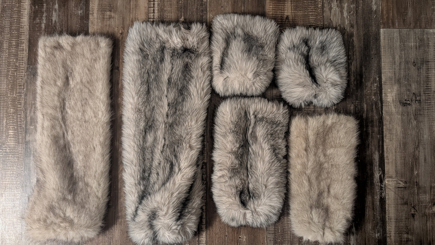 Faux Fur Leg Warmers 5 Boot Cover (Ready to Ship)