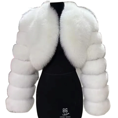 Luxury Mink Crop Fluffy Faux Jacket- By Prima DND