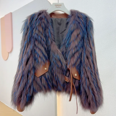 Racoon Fur Crop Coat 2- By Prima DND