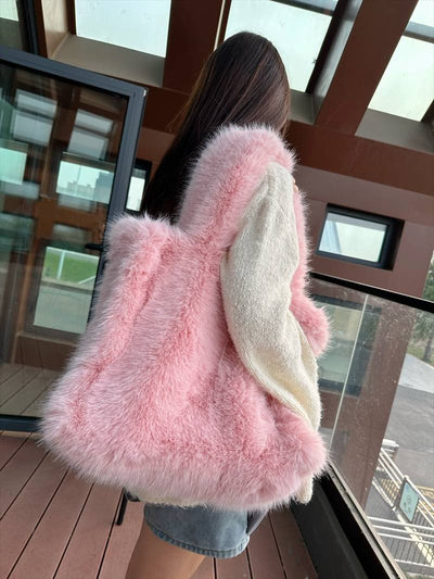 Shoulder Faux Fur Bag