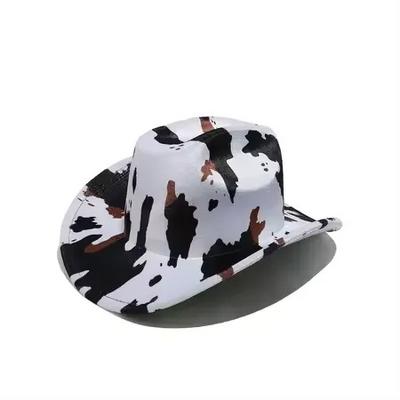 Cow Print Country Cowboy Hat