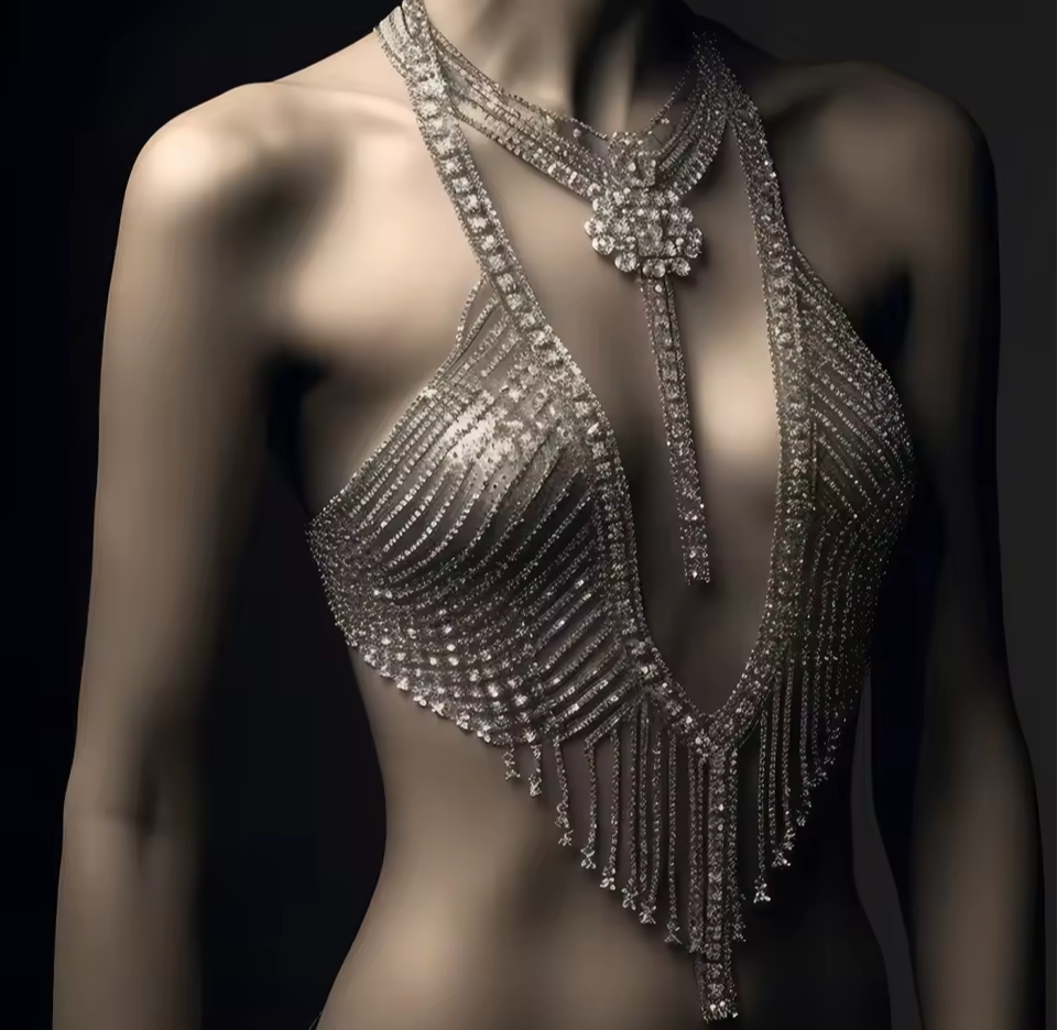 Rhinestone Top Set Body Jewelry- Prima Dons and Donnas (Ready To Ship)