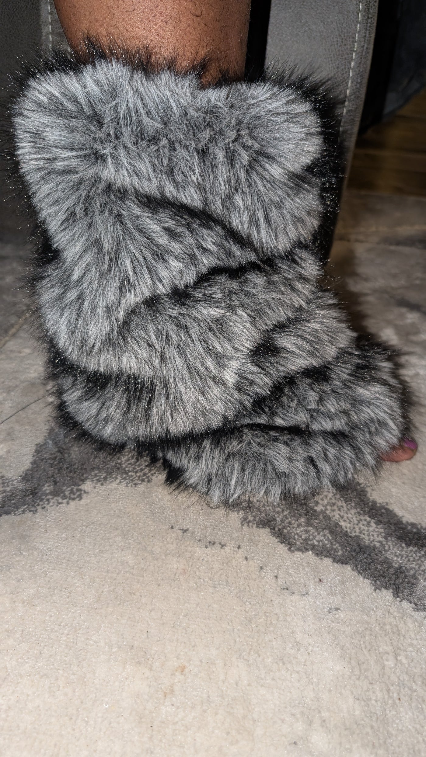 Faux Fur Leg Warmers