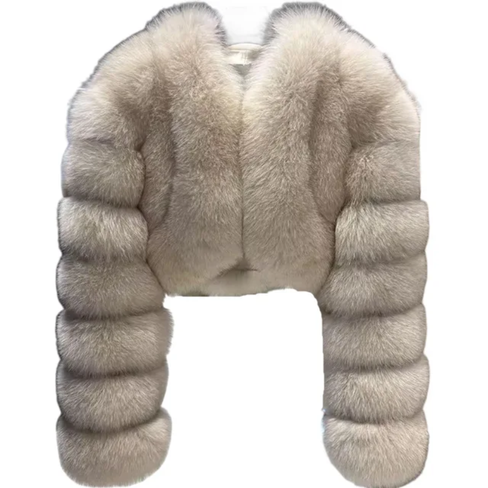 Luxury Mink Crop Fluffy Faux Jacket- By Prima DND