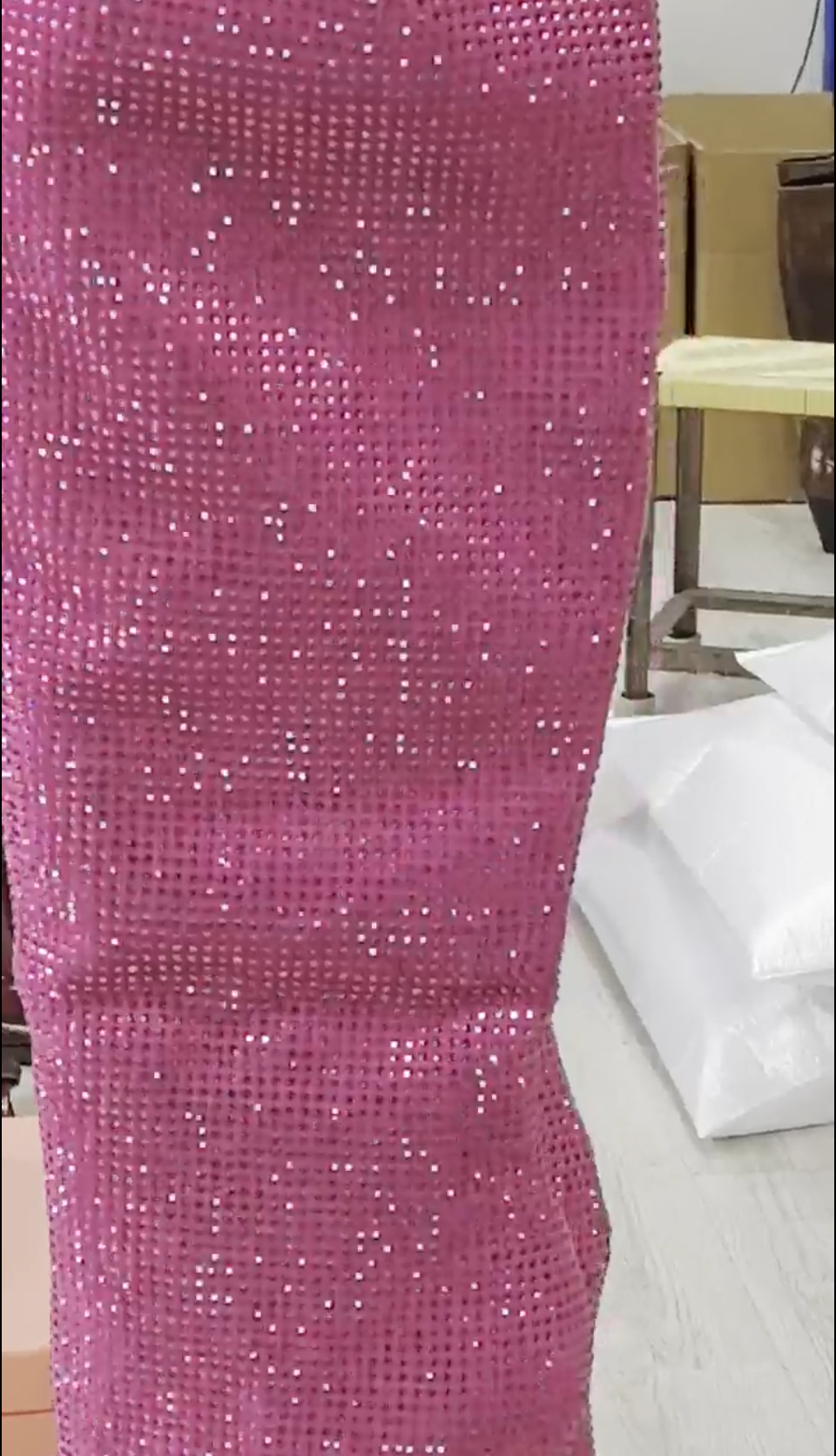 Rhinestone Stiletto Boots – Custom Calf High Heel Boots With Chunky Silver Heel